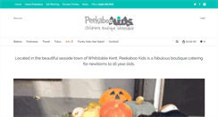 Desktop Screenshot of peekabookids.co.uk